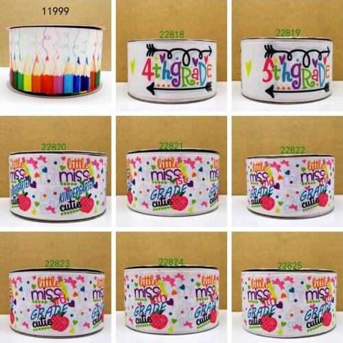 Free shipping 10 yards cartoon printed grosgrain ribbon 11999