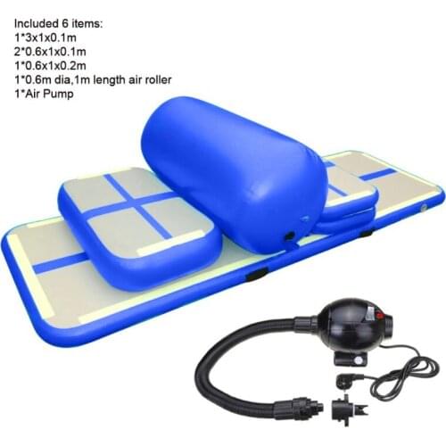 Free Shipping A Set of Inflatable Jumping Mat Gymnastic Air Tumble Track,Inflatable Sport Airtrack For Gym Use Indoor