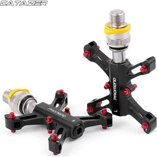 Quick Release Bicycle Pedal 9/16 MTB Mountain Bike Flat Pedal MTB 3 Bearings Road Exercise Bike Pedal Ultra-light Pedal