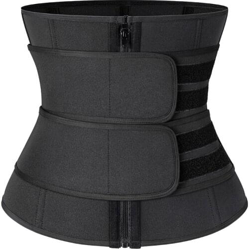 Women Weight Loss Lumbar Shaper Steel Boned Waist Corset Trainer Sauna Sweat Sport Girdle Cintas Modeladora Workout Trimmer Belt