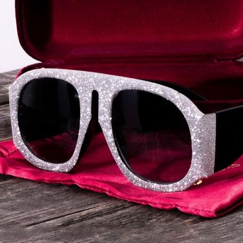 D45509 Shining Stars Sunglasses Women Handmade Starry Diamond Fashion Decoration Prom Bar