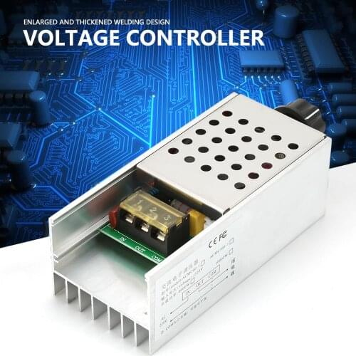 AC 220V 6000W SCR Voltage Regulator Dimming Dimmer Motor Speed Temperature Controller Electronic Voltage Governor Module