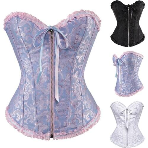 Gothic Underbust Corset and Waist cincher Bustiers Top Workout Shape Body Belt Plus size Lingerie Steampunk Slimming Corsets