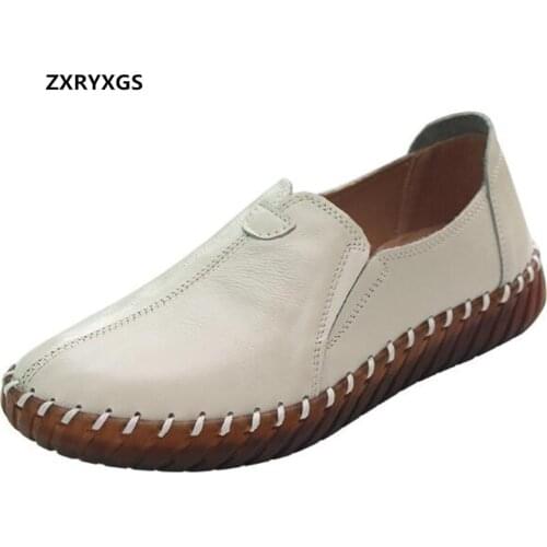 Hot Promotion 2021 Autumn New Single Shoes Female Flats Non-slip Soft Bottom Deep Mouth Womens Shoes Casual Loafers Shoes Flat