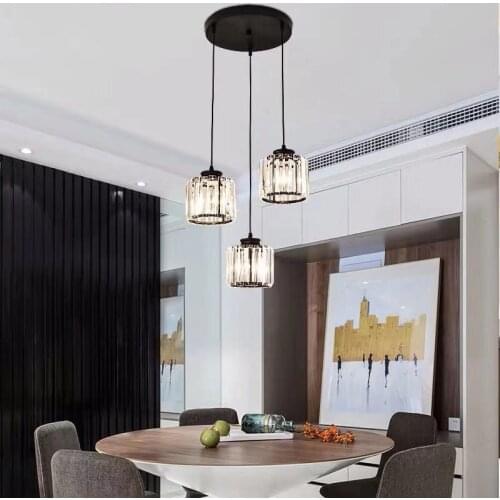 Crystal pendant lamp crystal dining room lamp crystal bar lamp crystal resturant lamp crystal canteen lamp
