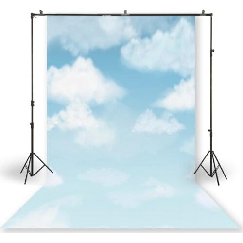 HUAYI Photography Backdrop Newborns Baby Birthday Studio Photo Background Vintage Clouds Sky Photoshoot Backdrops XT-7305