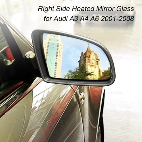 Left Right Drive Side Heated Electric Wing Door Mirror Glass for Audi A3 A4 A6 2001-2008
