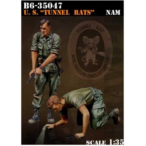 1/35 scale die-cast resin white model World War II US soldier model needs manual coloring model free shipping