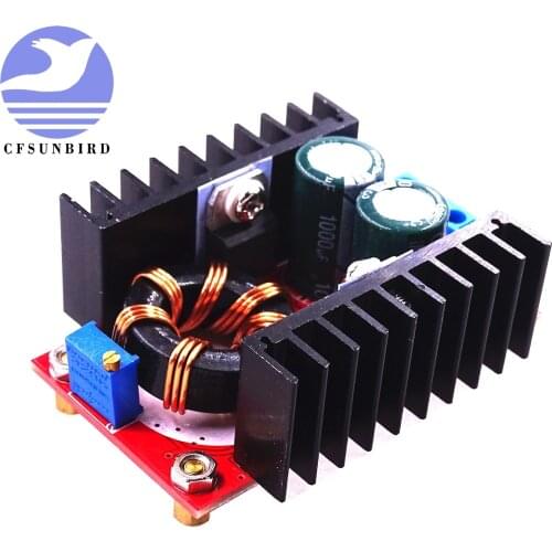 CFsunbird 150W DC-DC Boost Converter Step Up Power Supply Module 10-32V To 12-35V 10A Laptop Voltage Charge Board
