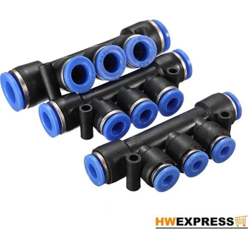 Brand New Air Pneumatic Hose Tube Push In Fitting Union Manifold Quick Connector Excellent Quality