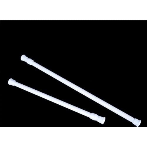 Adjustable Metal Curtain Rod Spring Loaded Bathroom Bar Shower Extendable Telescopic Poles Rail Hanger Rods