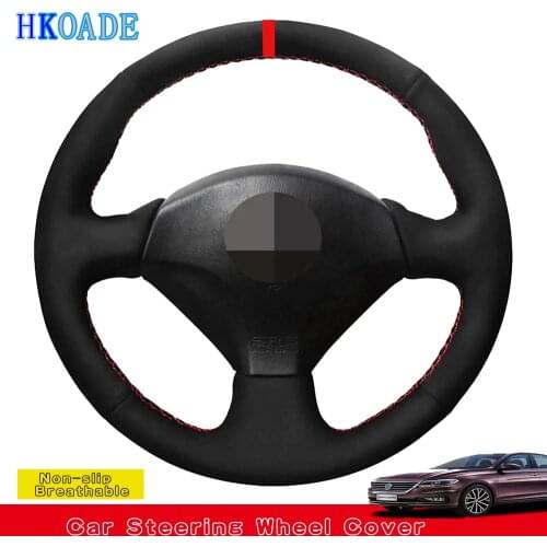 DIY Hand-stitched Black Hige Soft Suede Steering Wheel Cover For Honda S2000 2000-2008 Acura RSX Type-S 2005 Civic Si 2002-2004