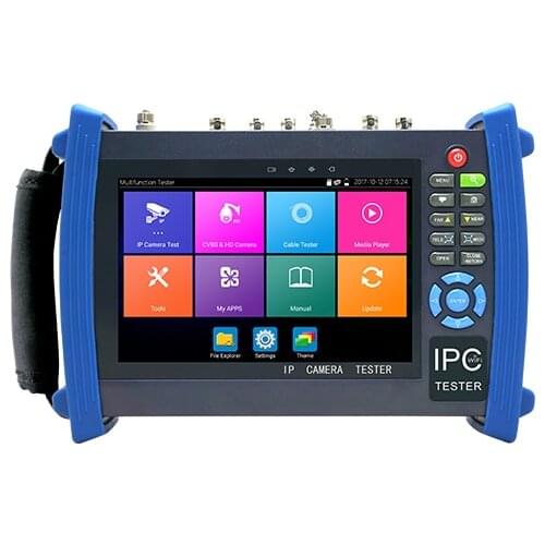 7" IPS Retina Touch Screen CCTV Tester IPC 8600 Plus Basic Model Support H.265/H.264 Analog/IP/AHD/CVI/TVI/SDI 6 in 1RJ45 tester