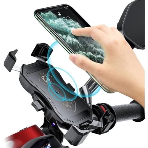 Universal 360 Degree Rotatable Bike Bicycle Motorcycle Mobile Phone Holder Cradle Clamp Mount for 4-6.5" Cellphone GPS