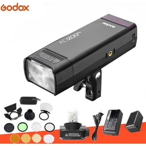 Godox AD200Pro TTL flash wireless LED flash 5600±200K 2.4G and AK-R1 optional for Nikon Sony Fujifilm Olympus camera