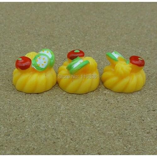 1pcs/lot resin flat back yellow Lemon cake 15mm Cabochons Scrapbooking Hair Bow Center Card Frame Making Craft DIY B003-6