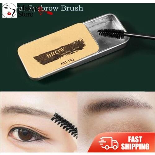 3D Eyebrows Setting Gel Waterproof Styling Brow Soap Shaping Cosmetics Makeup Balm Kit Lasting Tint With Spiral Eyebrow Brush
