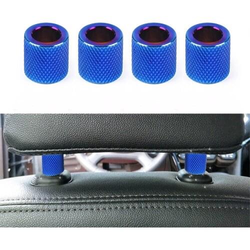 4 pcs Car Headrest Head Rest Collars Rings Decor Bling Bling Crystal for Car SUV Truck Interior Decoration