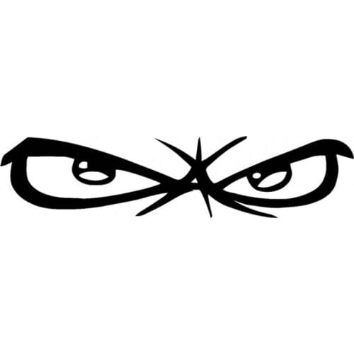 Car Sticker Angry Eye Mad Eyes Creative Car Modeling Car Decorative Sticker PVC Decal Waterproof Sunscreen Apply To Car Window