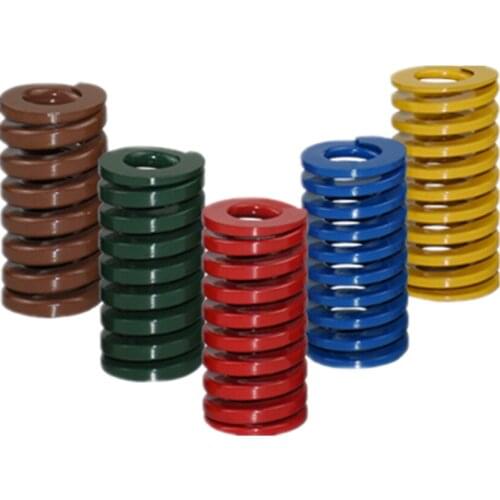 DuoWeiSi 3D Printer Parts 100pcs/lot M10*35 Mold spring 5 colors 65MN material Outer Diameter 10mm Length 35mm D10 spring