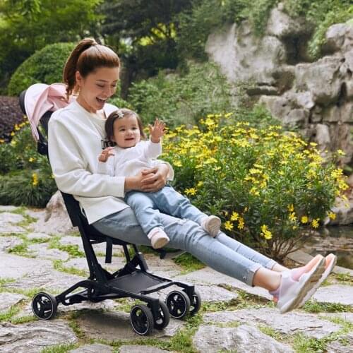 Baby Stroller Infant Travel Pram Ultra-light Portable Folding Umbrella Stroller Four-wheeled Baby Carriage Stroller Set