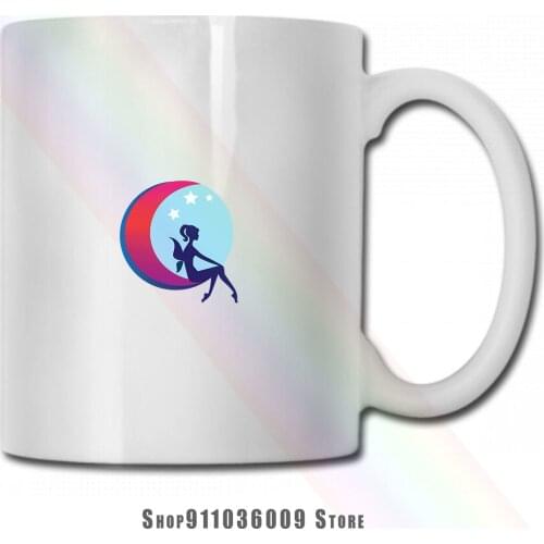 Fairy Angel Wings Moon mug cup tazas
