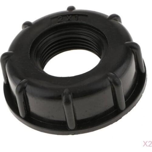 2pcs 1000L IBC Water Tank Garden Hose Fittings (1inch), IBC Tote Adapters - Coarse Thread