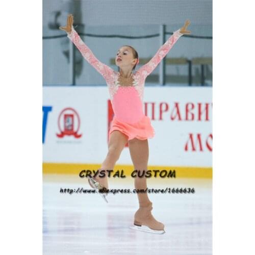 Crystal Custom Figure Skating Dress Girls New Brand Ice Skating Clothes For Competition DR4639