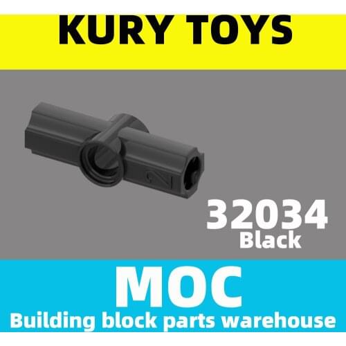 Kury Toys DIY MOC For 32034 100pcs Building block parts For Technic, Axle and Pin Connector Angled #2 -180 degrees For toy brick