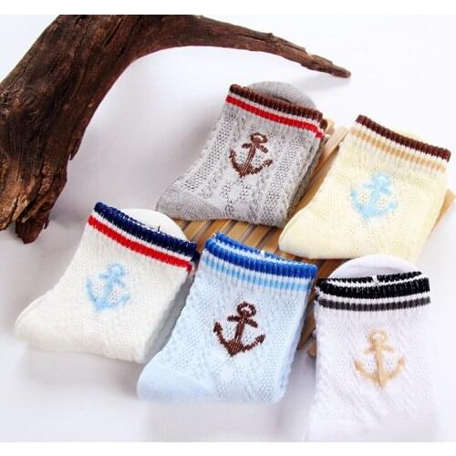 Hot Sale Unisex solid 5 Pairs/lot Newborns Baby Socks Cotton Infant Toddle Girl Boy Short Socks for 2-8 Years