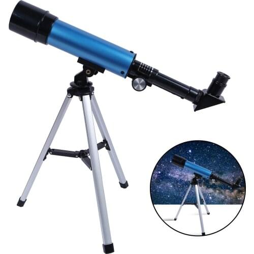 Lunar Telescope for Kids, 90x Magnification, Includes Two Eyepieces, Tabletop Tripod Gift for a Young Astronomer Kids Beginners