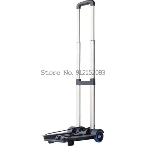 Household Small Trolley, Folding Two-wheeled Shopping Cart, Mini Portable Small Trolley, Household Elderly Grocery Shopping Trol