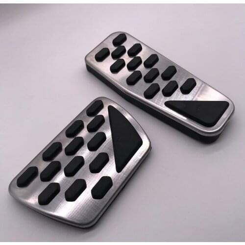 Stainless Steel Accelerator Brake Gas Fuel Pedal For Jeep Wrangler 2018 2019 AT