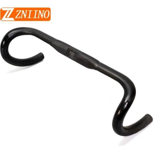 NO LOGO Bicycle Handlebar 31.1 - 32.5 Carbon Road Handlebar Carbon Fibre Bike Bent Handle Bar Ultralight Carbon Handlebars