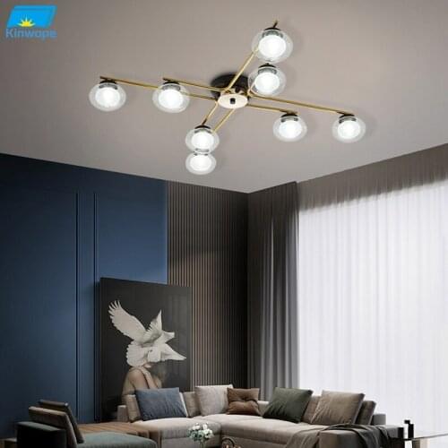 Nordic Living Room Lamp Ceiling Lamp 2 Home New Personality Creative Simple Modern Light Luxury Atmospheric Large Lamps