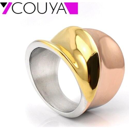 Top-quality finger ring 316L stainless Steel Rings jewelry birthday present European and American street fashion Hot