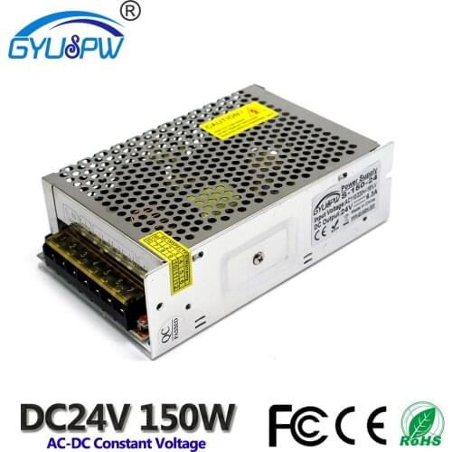 24V 6.3A 150W Transformers 110v 220v AC to DC24V Voltage Transformer Switch Power Supply DC24V for Led Strip Lighting CCTV Print
