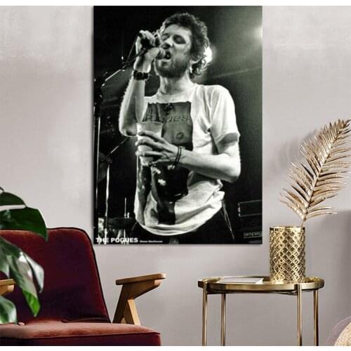 THE POGUES - SHANE MACGOWEN - VINTAGE MUSIC PHOTO POSTER oil paintings canvas Prints Wall Art For Living Room Bedroom Decor