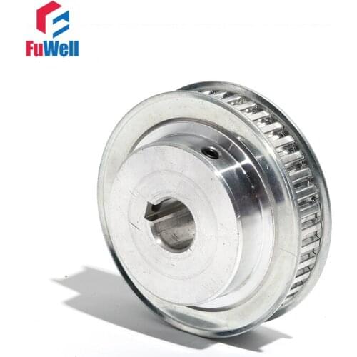 XL-50T Timing Pulley with Keyway 11mm Belt Width XL Transmission Pulley 14/15mm Bore Aluminum Alloy 50Teeth Gear Pulley