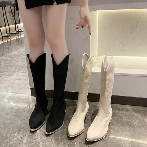 Womens Cowboy Boots Pointe Shoes Boots-Women Sexy Thigh High Heels High Sexy Round Toe Denim Pointy White 2021 Low Mid Calf Su