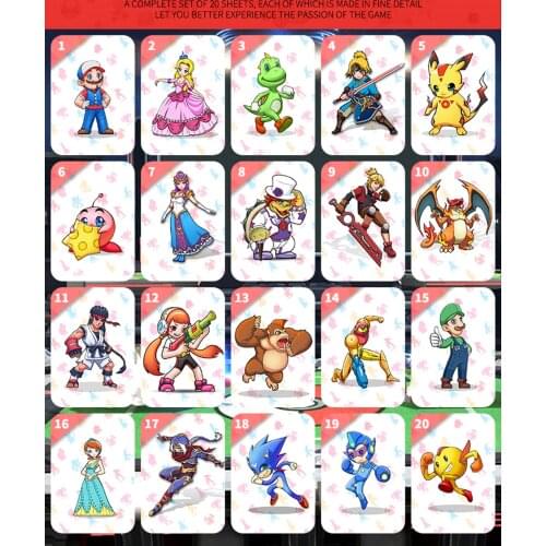 1set Full Set PVC Tag Game Cards For Switch NFC ntag215 card
