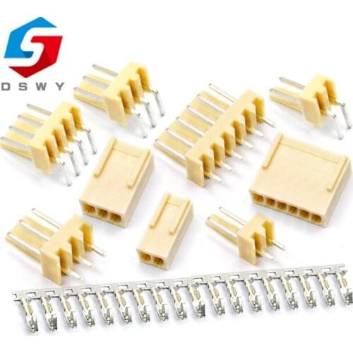 10 Set KF2510 Kits Connector2.54mm Pitch 2/3/4/5/6P Straigh Pin Header+Housing+Crimp 2510