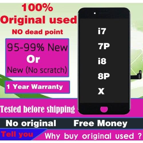 100% Original Pantalla For iPhone X i7 plus Lcd Screen Display For Apple Iphone i7 i8 8 plus Lcd With 3D Touch Screen assembly