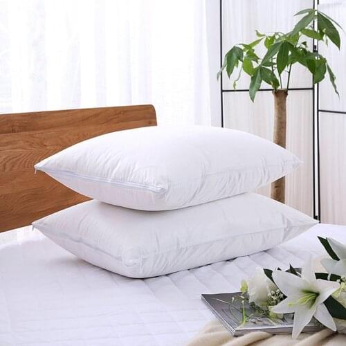 2 Pack 50*70CM Zippered Terry Pillow Protector Waterproof Pillow Covers Protects against Dust Mite Bacteria Pillow Case