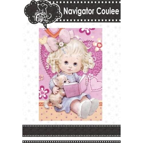 2021 new girl, kitten, book, skirt, metal cutting die, DIY scrapbook, creative molding, photo album decoration, craft cutting