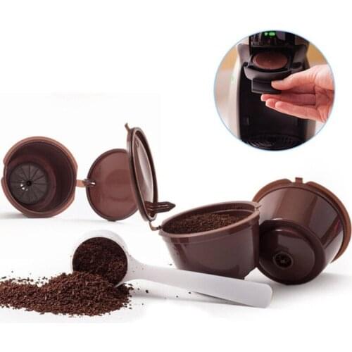 3PCS Coffee Machine Reusable Capsule Coffee Cup Filter Baskets Pod Strainer Soft Taste Sweet Refilling Filters Coffeeware Gift