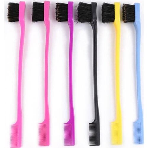 3pcs Beauty Double Sided Edge Control Hair Comb Hair Styling Hair Brush ABS01