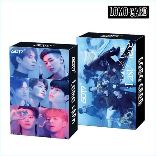 30pcs/set Kpop GOT7 LOMO CARDS new album Breath of Love : Last Piece K-pop GOT7 Photocards HD photo cards for fans gift