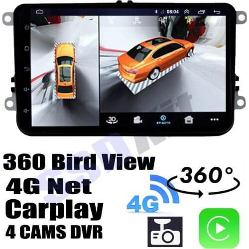 Car Audio Navigation GPS Stereo Carplay DVR 360 Birdview Around 4G Android System For Volkswagen VW Crafter Terrastorm TGE