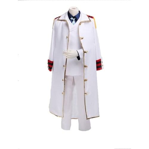 One Piece Monkey D Garp Cosplay Costume Uniform Monkey D. Luffy grandfather coat pants full set custom made halloween costume